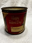 Vintage   Rare Empty 1920s Half And Half Tobacco Tin Happy Father s Day Promo