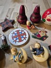 Lot Of Various Vintage Christmas Tree Ornaments  17 Pieces  t2 