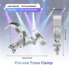 6 Pack Truss Clamp 1 57-2 4 Inch Stage Lighting Clamps Heavy Duty Dj Silver 