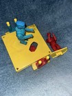 Vintage Rock em Sock em Marx 1966 Vintage Robots Original Red Robots Broken Part