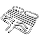 Universal 16-pieces 3  Od Steel Diy Custom Exhaust Pipe Straight   Bends Kit