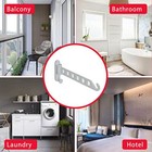 Retractable Folding Wall Clothes Hanger Collapsible Laundry Hanging Dryer Rack