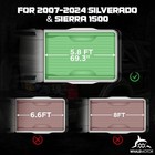 5 8ft Hard Solid Tonneau Cover For 2007-2026 Silverado Sierra 1500 Truck Bed