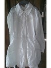 Designers Remix Girls White Lace Trim Collared Shirt Dress Long Sleeve Size 12