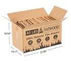15 40lb Fatwood Fire Starter Sticks All Natural Wood Fire Starters For Stoves