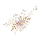 Hair Comb Barrette Rhinestone Comb Flower Crystal Bridal Clip