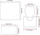 Mickey Mouse Bathroom 4 Pieces Set Shower Curtain Lid Cover And Bath Mat Rugs