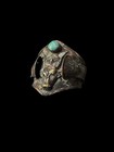 Vintage Rare Antique Bracelet For Goddess Hathor Adorned With Lotus And Scarab