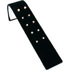 Black Velvet   Faux White Leather Jewelry Display 10 Piece Set