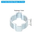 30 Pack 14-17mm Double Ear Hose Clamp Galvanized Steel Crimp Rings