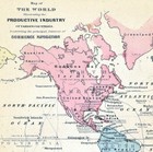 1855 Colton World Map Productive Industry Agriculture Coffee Cotton Gold Diamond