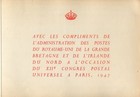 Gb 1947 Upu Congress Paris Deluxe Presentation Album
