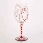 Lolita Candy Cane Jar Hand Painted Wine Glass 6017393 New 2025 Enesco