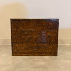 Vintage Japanese Wooden Sewing Box With Drawers Retro Storage Organizer Case Jp