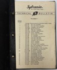 1939 Sylvania Technical Bulletins Binder Book Vintage Radio Tube Manual Read