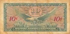 Usa   Mpc  10  Cents  1964  Series  641  Plate   83  Circulated Banknote