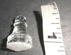 Excalibur Electronic Glass Chess 1  Pawn Replacement Clear Chess Piece Only