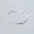 Women s 925 Sterling Silver Multilayer Snake Chain Foot Ankle Bracelet New Usa