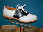 Vintage 1950-60s s Black white Saddle Shoes Colllege Hill Sports 9 1 2 B