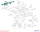 Toyota Reinforcement Asm Instrume 5533052320 New Oem