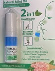 Set Of 2 - 07fl Oz Salt Range Himalayan Pink Salt Nasal Inhaler Natural Mint Oil