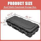 Waterproof Vehicle Roof Mount Travel Storage Box Car Top Cargo Carrier With Lock