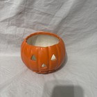 Vtg 1970   s Ceramic Jack-o-lantern Pumpkin Light Up Mold Halloween Decor No Lid