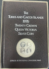 1976 Turks And Caicos Islands 20 Crown Silver Coin Mint Book 1 25 Oz Asw