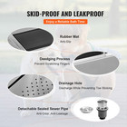 62  Dog Cat Pet Grooming Bath Tub Stainless Steel Wash Station With Stairs 
