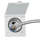 Outdoor Socket Water Socket Supply Flap Motorhome Caravan Shower White