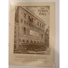 Town Hall Playbill And Program - 1953-1956  lot Of 4  - Vintage - Collectible