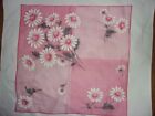 Vintage Handkerchief Floral Design 15 x 15 