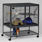 Deluxe Critter Nation Single Unit Small Animal Cage Wheeled