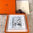 Hermes Paris Ashtray Mini Tray Plate Pen Calligraphy 2002 Limited W box 1