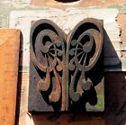 2x Ornament Letterpress Wooden Printing Block Wood Printer Type Art Nouveau 1900
