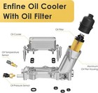Aluminum Engine Oil Cooler Filter Housing Fits 11-16 Dodge Jeep Chrysler Ram3 6l