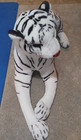 Melissa   Doug Giant Siberian White Tiger Plush Stuffed Animal  over 5 Feet 