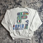 Vintage Fila 1990 Us Open Tennis Sports Pullover Sweatshirt Large L Crewneck Usa