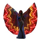 Isis Wings For Belly Dance  Flash Cloak Costume With Sticks For Carnival   Hallo