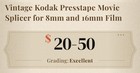 Kodak Presstape Movie Splicer Model No  64 For 8mm   16mm Film