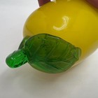 Vintage Hand Blown Murano Style Art Glass Fruit - Yellow Lemon