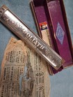 Vintage The Up To Date Goliath M  Hohner Harmonica Original Box Germany  453