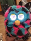 Furby Boom Geometric Fur Black Blue Pink Glitter Moving Please Read Description 