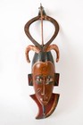 Pair Of Large 32  African Guro Masks - Hand-carved Ivory Coast Tribal Wall Art