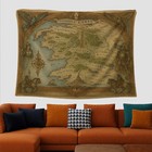 Middle Earth Map Art  Fantasy World Map  Middle Earth Print  Antique Style Map 
