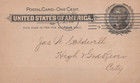 United States Postal Card One Cent