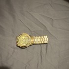 Michael Kors Unisex Gold-tone Logo Dial Quartz Bracelet Dress Watch