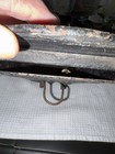 Antique Victorian Cast Iron Mail Box Papers Holder Wall Mount Original Paint