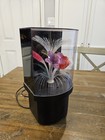 Vtg 1970 s Fiber Optic Color Changing Rotating Flower Lamp W  Music Box Works