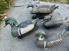 8 Vintage Duck Decoy Sport Avery Carry Weighted Snap Lock Drakes   Hens